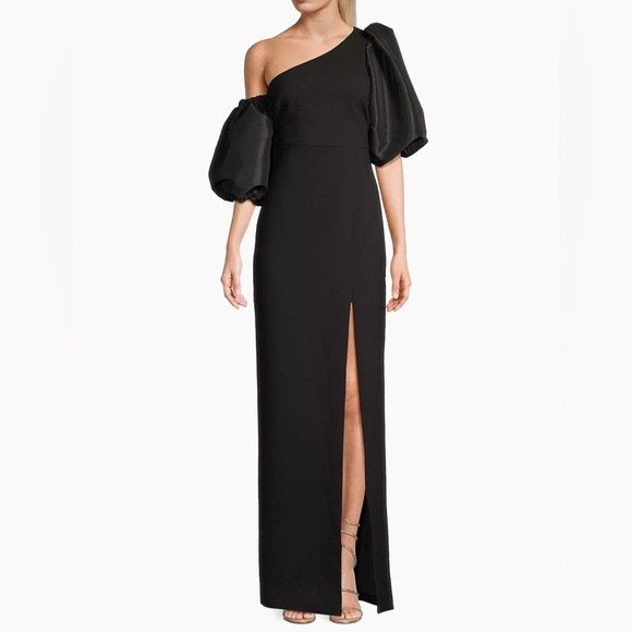 NWT Likely Natasha Off-The-Shoulder Women's Black Special Occasion Gown Size 4 - Picture 1 of 9